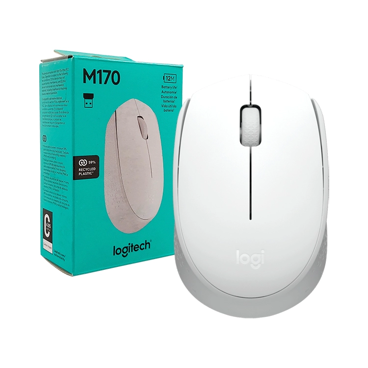 Mouse Logitech Wireless M170 Blanco Art.910-6864